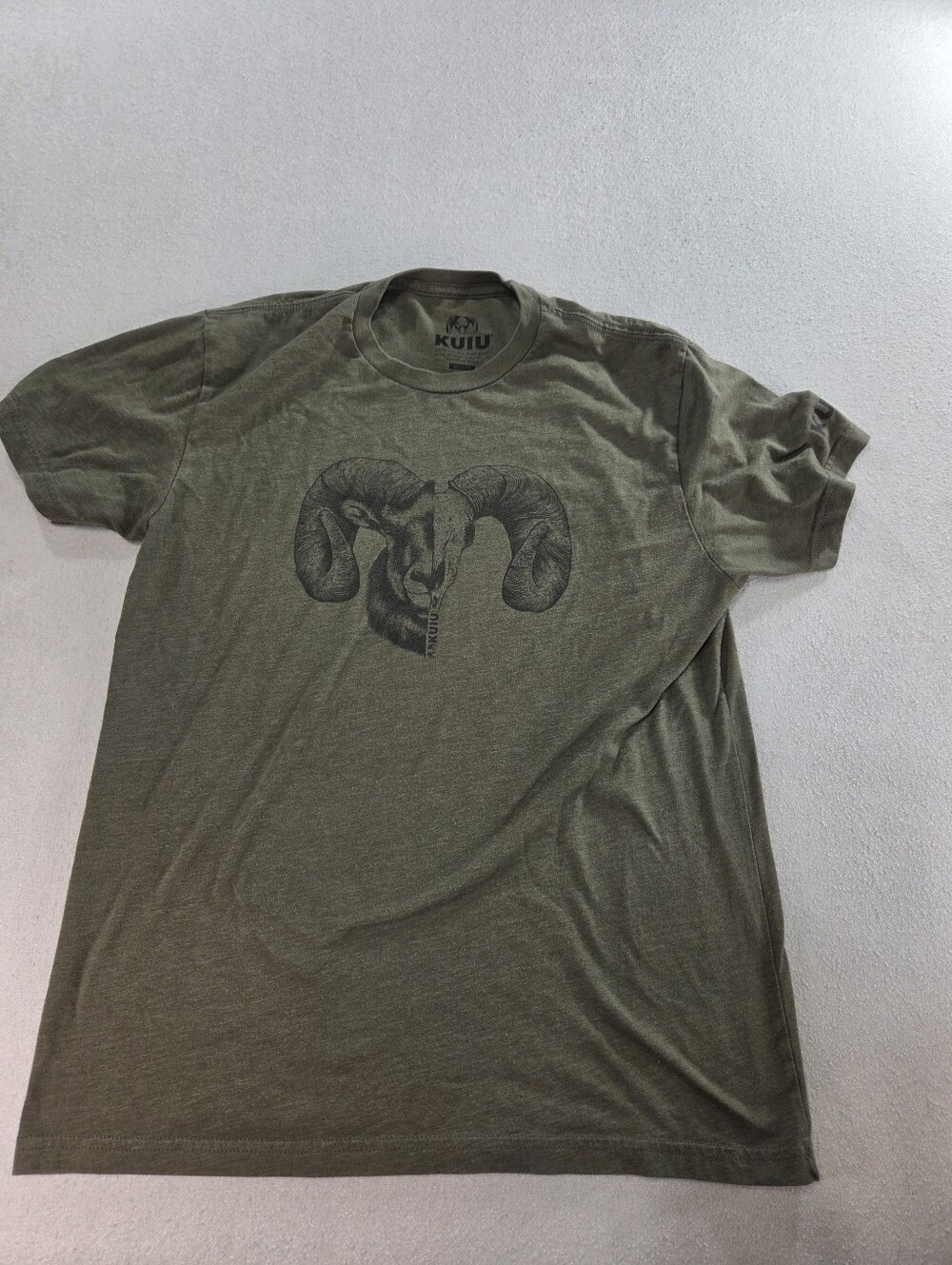 KUIU Ram Graphic Tee Olive Green Medium